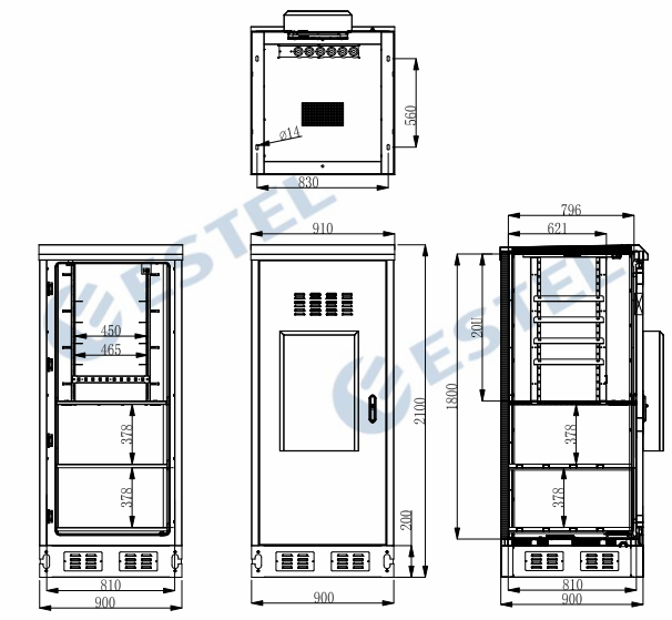 IP55 Outdoor Telecom Enclosure 0