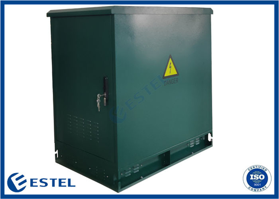 Floor Mounted 19 Inch Rack IP55 Outdoor Telecom Cabinet With 500W Air Conditioner