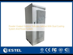 Powder Coated Outdoor Telecom Cabinet With Dual Cooling System And Power System