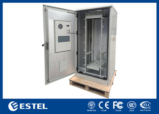 32U Outdoor 19 Inch Rack Cabinet Telecom Cabinet With PDU And 1500W Air Conditioner