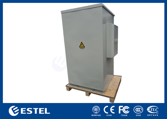 Floor Mounted Cabinet Outdoor 19 Inch Rack With PDU, Air Conditioner And Sensors