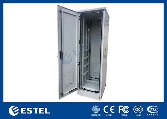 2.5mm Aluminum Outdoor Telecom Cabinet 43U Equipment Enclosures With LED