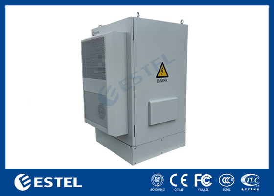 SGCC Double Walls Outdoor Telecom Cabinet With 48VDC Air Conditioner and Fan