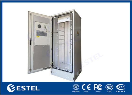 PG Gland Cable Inlet Outdoor Telecom Cabinet With Air Conditioner Front Door Maintenance