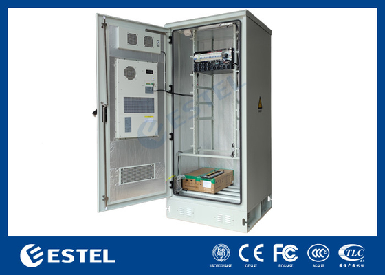 IP55 30U Intergrated Outdoor Power Cabinet With Rectifier System Sensors Stainless Steel Enclosure
