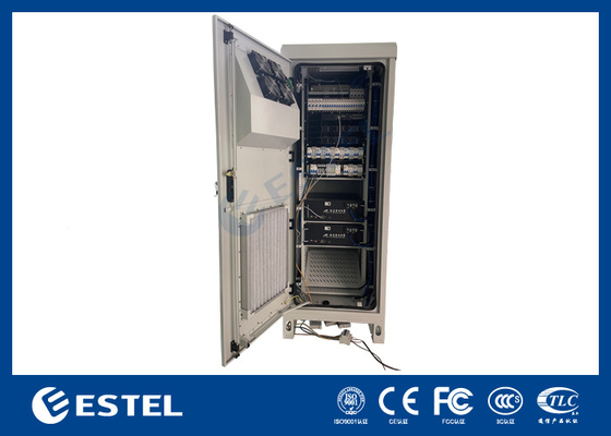 Outdoor Telecom Cabinet With LED Lamp For Base Station Equipment With UPS System