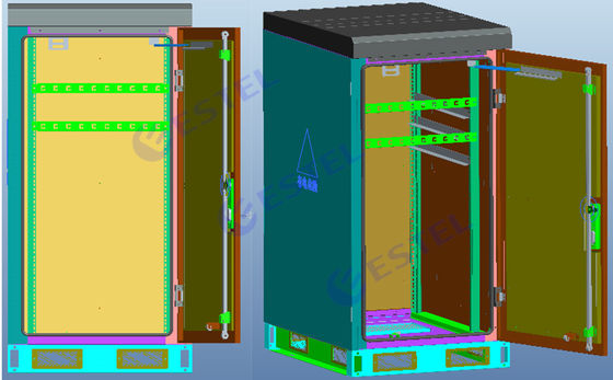 23U ESTEL Weatherproof Telecom Enclosure With Air Conditioner