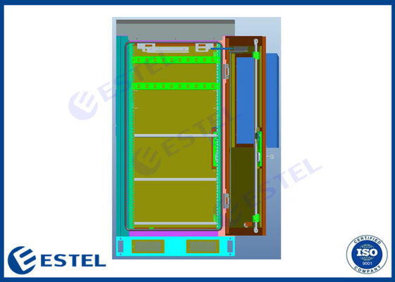 19inch Rack 1200 * 650 * 850mm Outdoor Battery Cabinet