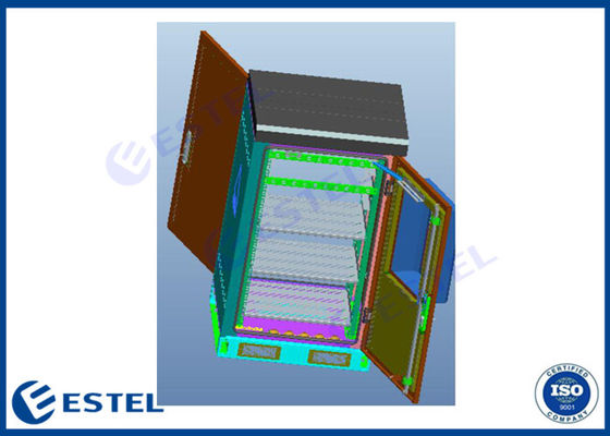 19inch Rack 1200 * 650 * 850mm Outdoor Battery Cabinet