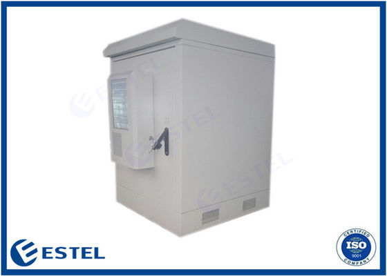 Windproof Two Doors Outdoor Battery Enclosure Heat Insulation Galvanized Steel