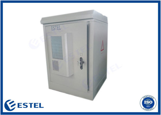 One Compartment DC48V Outdoor Telecom Enclosure Galvanized Steel Two Doors