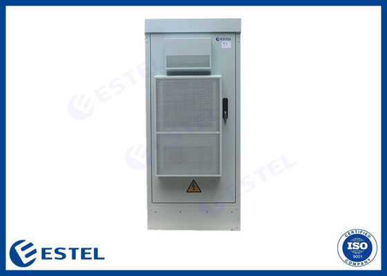 24U Galvanized Steel Outdoor Telecom Enclosure Double Doors Double Walls