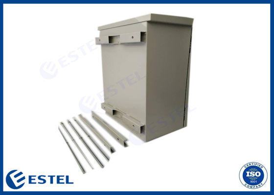 Pole Mounted Outdoor Telecom Enclosure Hot Dip Galvanized Steel Cabinet