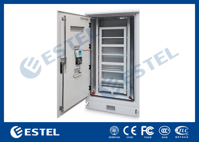 IP55 900mm Wide Outdoor Battery Cabinet With 4 Battery Trays